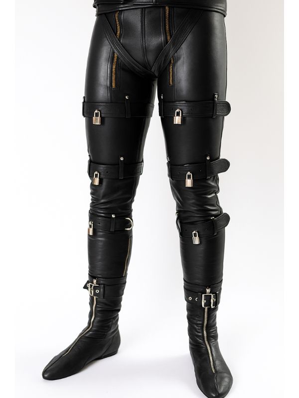 Gay Leather Bondage Pants – Fetishwear & BDSM Gear