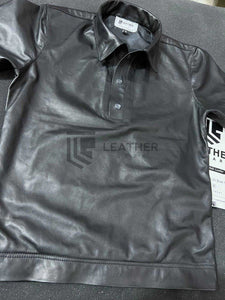 Casual Leather Polo tshirt