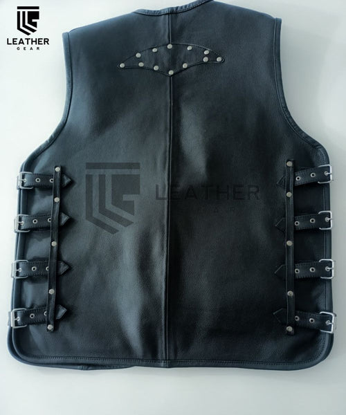 Gilet en cuir sans manche pour homme de style biker | Fun tuning Gilet en cuir sans manche pour homme de style biker | Fun tuning