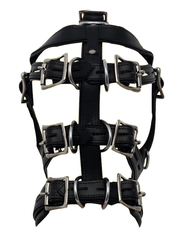 Klassische Bondage-Maske aus Leder
