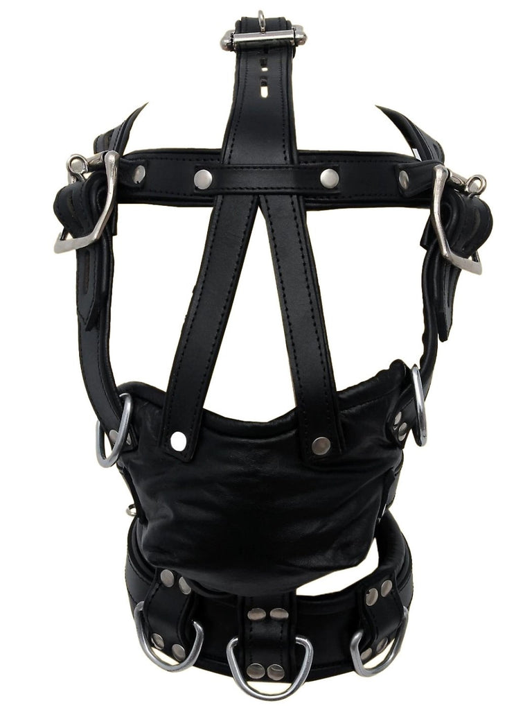 Klassische Bondage-Maske aus Leder