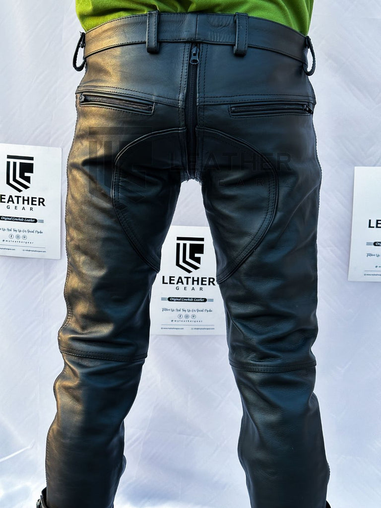 Gay Leather Pants Black