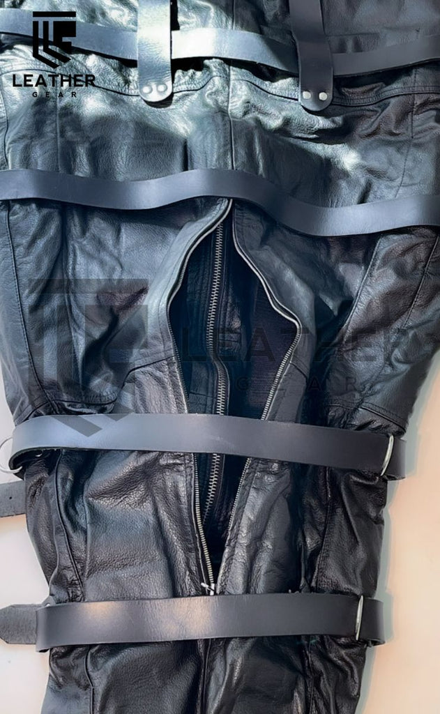 schlafsack bondage Leder Fetisch Schlafsack – Ganzkörper BDSM Bondage Kokon