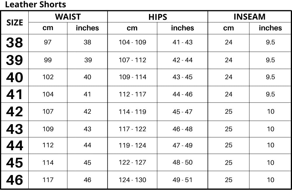 Men's Real Leather Black Cargo Shorts