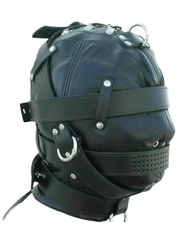 Leather Slave Hood Mask