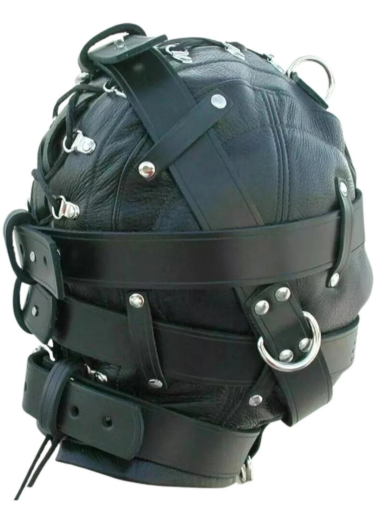 Leather Slave Hood Mask