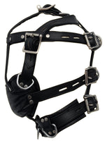Lade das Bild in den Galerie-Viewer, Klassische Bondage-Maske aus Leder
