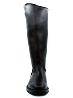 Charger l&#39;image dans la galerie, Front View of 16-Inch Elite Patrol Leather Boots with Spanish Top for Gay Leather Gear
