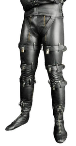 Men's Real Leather Bondage Pants