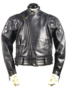 Cowhide Leather Padded Jacket