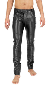 Original Cowhide Thick Leather Pants