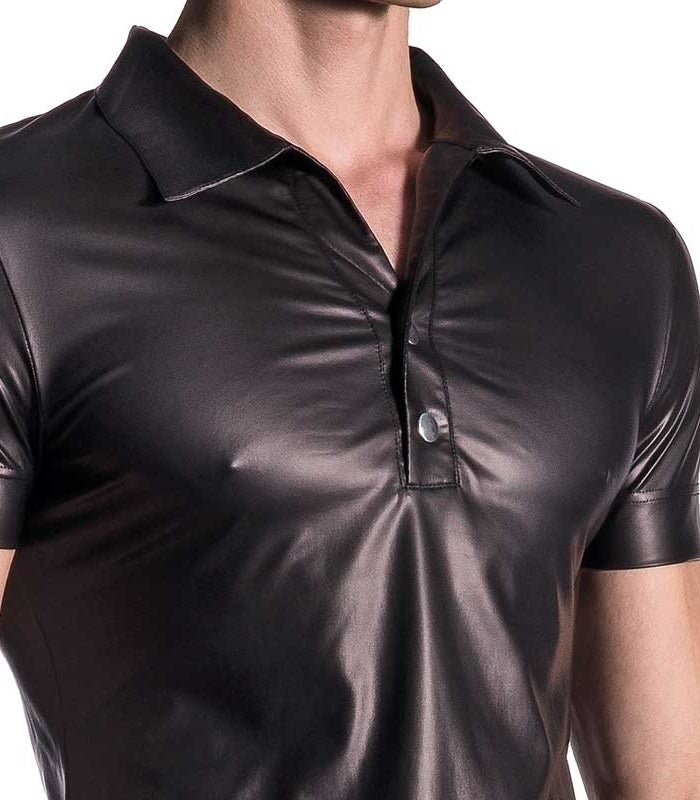 Casual Leather Polo tshirt