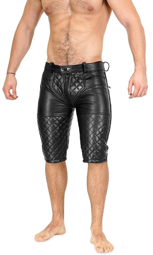 Leather Padded Shorts