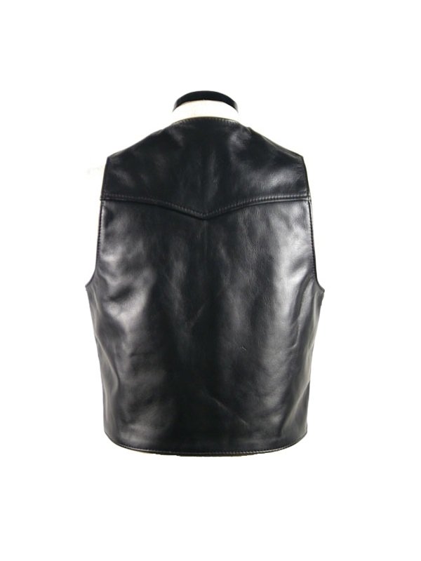 Front Zip Leather Vest