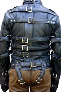 Real Leather Bondage Jacket BDSM