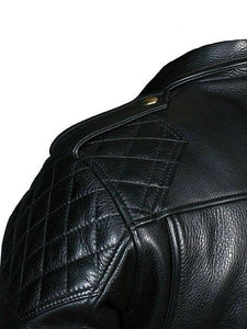 Biker\'s Black Leather Jacket Gay BLUF – LeatherGear