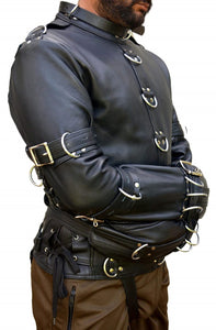 Real Leather Bondage Jacket BDSM