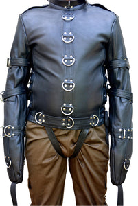 Real Leather Bondage Jacket BDSM