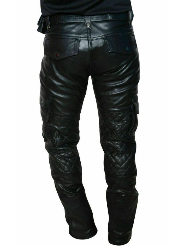 Leather Cargo Pants BLUF gay pants – LeatherGear