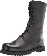 Load image into Gallery viewer, Black Leather Military Boots
