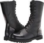 Load image into Gallery viewer, Black Leather Military Boots
