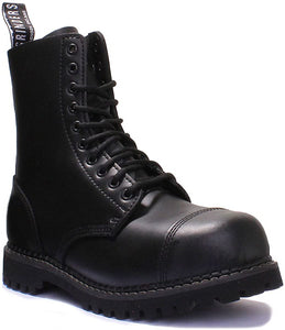 Leather Skinhead Boots 10 Hole