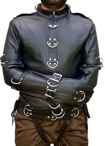 Real Leather Bondage Jacket BDSM – LeatherGear