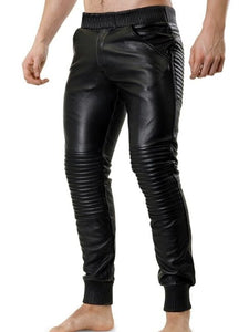 Leather Jogger Pants