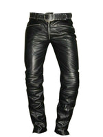 Load image into Gallery viewer, Men&#39;s Real Leather Biker Pants
