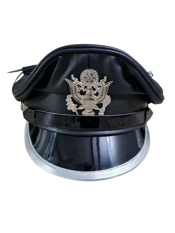 Leather Military Cap – LeatherGear