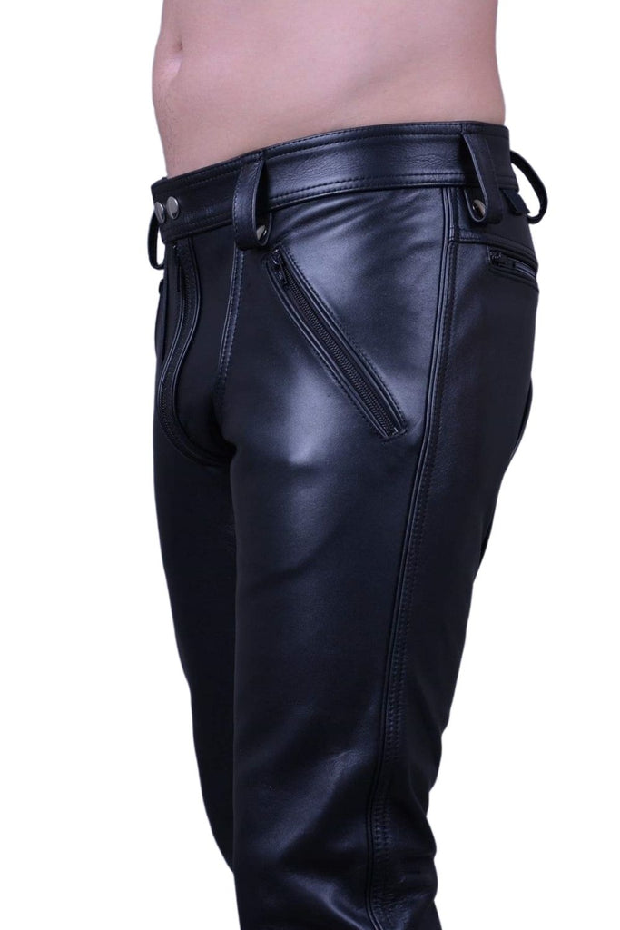 Original Cowhide Leather Pants Black – LeatherGear